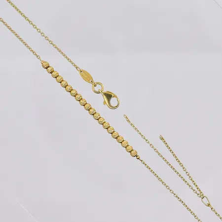 Collier, 45cm, trasig länk, 18K Vikt: 3,4 g
