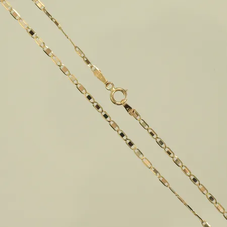 Halskedja, längd 45cm, bredd 2mm, 18K, 1,8g Vikt: 1,8 g