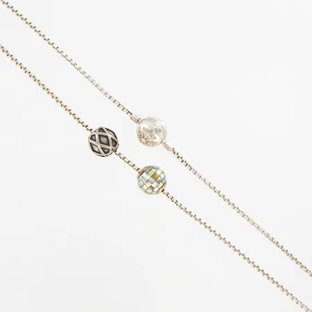 Collier Thomas Sabo, 45cm, bredd: 2mm, 2 hängen 10mm, silver 925/1000 Vikt: 16,3 g