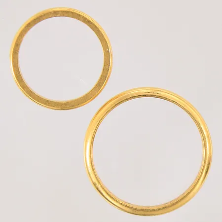 Ringar 2st, gravyr, 23K Vikt: 15 g