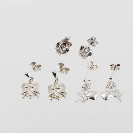 Parörhängen 3st, silver Vikt: 5,5 g