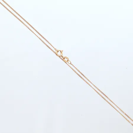 Kedja Pansar, längd 35cm, bredd 1mm, 18k Vikt: 1,5 g