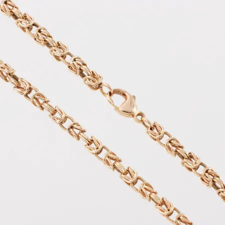 Collier "Kejsarlänk", längd ca 60 cm, bredd 4 mm, 18k. Vikt: 43,5 g