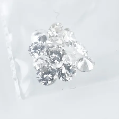 12st Lösa Diamanter. 0,10ct/st, W-Cr/VS-Si