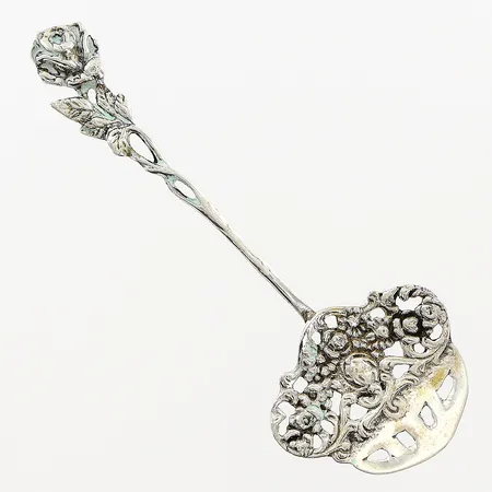 Serveringssked rosmodell, 120mm, Gewe, silver 830/1000. Vikt: 14,6 g