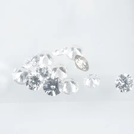 13st Lösa Diamanter. 0,11ct/st, W-Cr/VS-Si