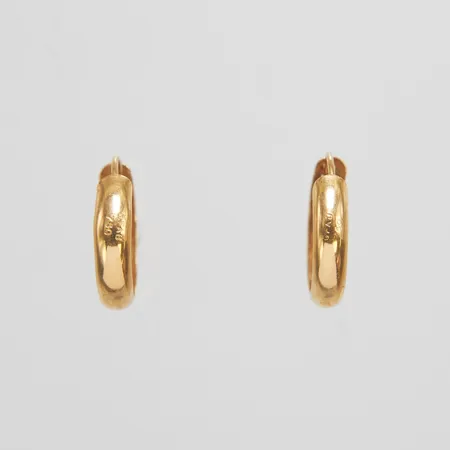 Ett par örhängen creoler, Ø12mm, bredd 3mm, 18K Vikt: 0,7 g