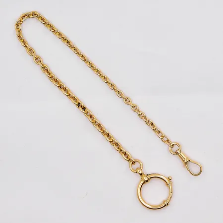 Klockkedja, 26,5cm, bredd 4,3mm, 18K Vikt: 22 g