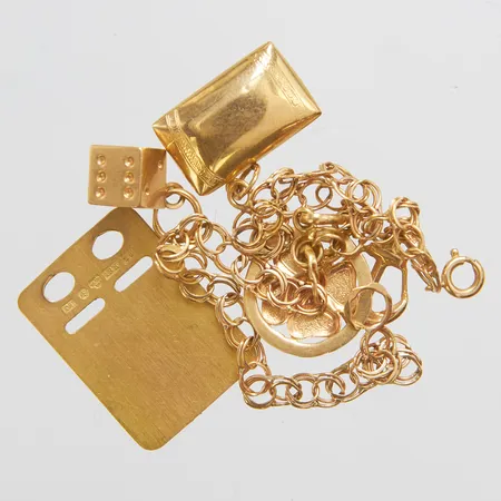 Diverse guld, 18K  Vikt: 8 g