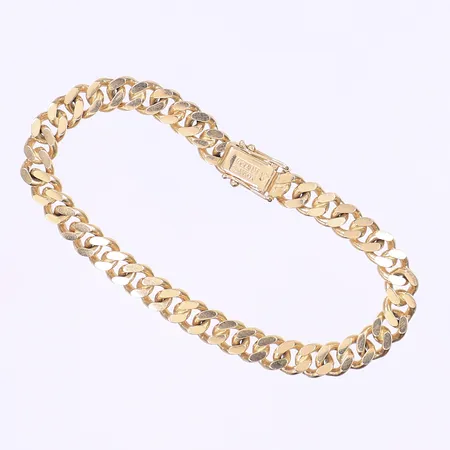 Armband pansar, tillv. Jo'ans, 18,5cm, bredd 7mm, 18K Vikt: 25,1 g