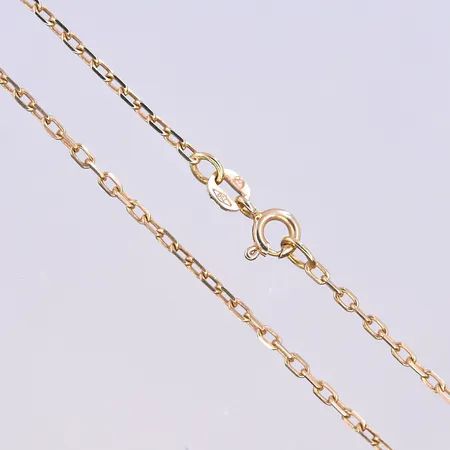 Kedja Ankar, längd 43,5 cm, bredd 1 mm, 18K. Vikt: 3,9 g