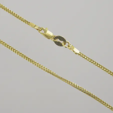 Halskedja, längd 51 cm, bredd 1,5 mm, 21K Vikt: 6,3 g