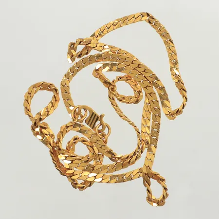 Kedja, defekt, länkar hakar upp sig, 21K Vikt: 14 g