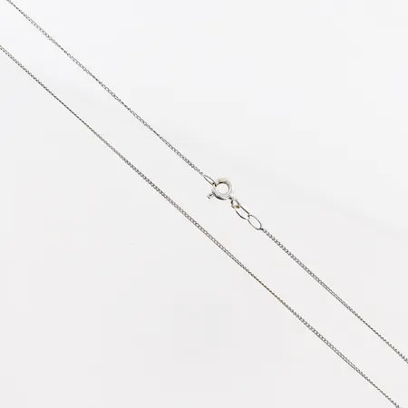 Kedja Pansar, 44cm, bredd 0,5mm, vitguld, 18K Vikt: 1,3 g