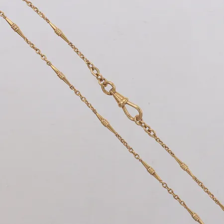 Klockkedja, längd 37,5cm, bredd 2,1-2,7mm, 18K Vikt: 11,6 g