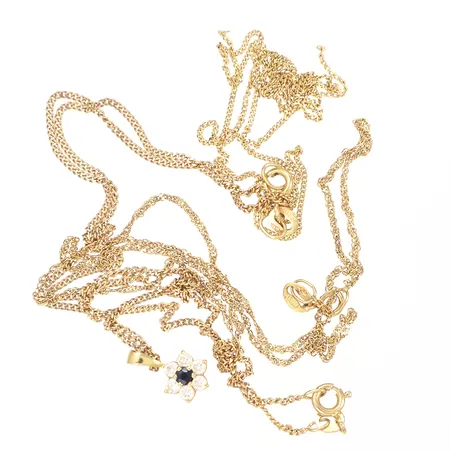 Diverse guld, defekt, 18K  Vikt: 5,8 g