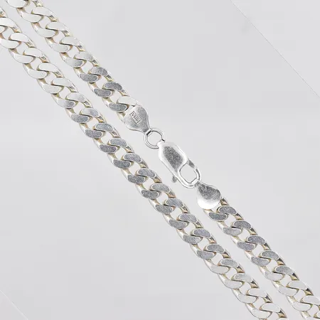 Kedja Pansar, 46cm, bredd 7,2mm, silver GHA, 925/1000 Vikt: 42,4 g