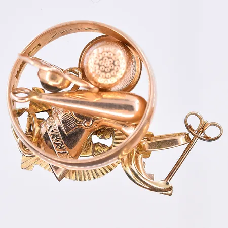 Diverse guld, 18K. Vikt: 8,7 g