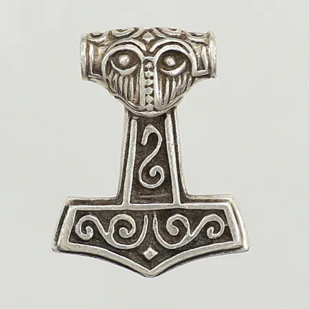 Hänge Tors hammare ca 38mm, 26mm, ostämplat, silver Vikt: 15,3 g