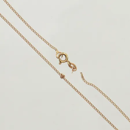 Kedja, defekt,av, knutar, 18K Vikt: 2,3 g