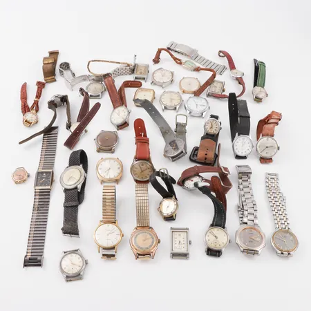 Parti armbandsur bla Kienzle, Tärnan, ej funktionstestade.