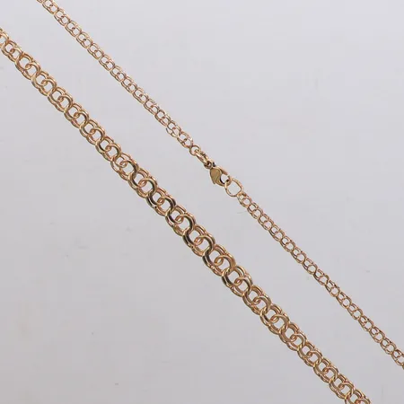 Collier doserad Bismarck, längd 44,5cm, bredd 2,7-5,8mm, 18K  Vikt: 9,7 g