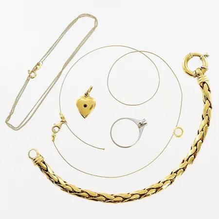 Diverse guld, defekter, 18K Vikt: 27,8 g