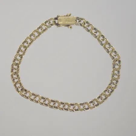 Armband bismark, längd 17 cm, bredd 4,7 mm, 18K  Vikt: 7,9 g