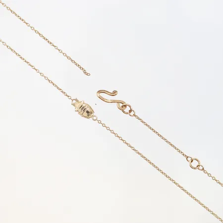 Kedja med integrerat hänge, trasig/defekt, 14K  Vikt: 1,9 g