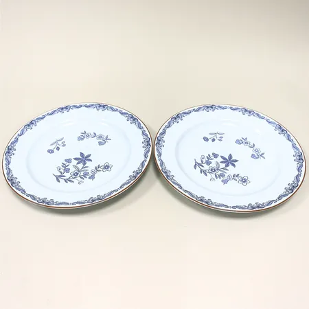 2 mattallrikar Ostindia, Rörstrand, Ø27cm. Skickas med paket.