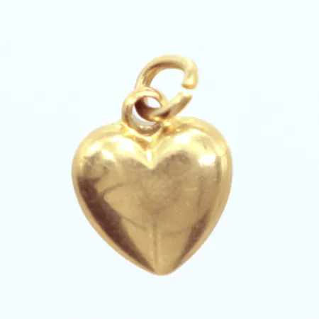 Hänge hjärta, 1cm, 18k  Vikt: 0,6 g