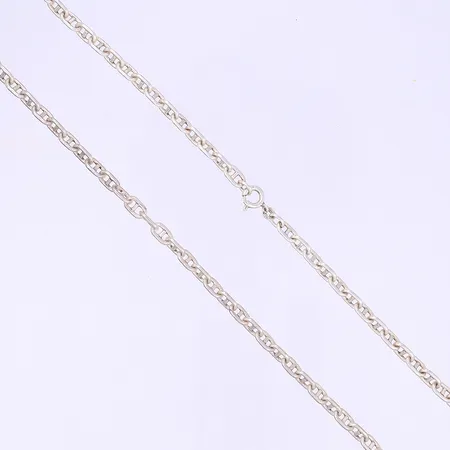 Halskedja ankarlänk med stav, 80cm, bredd 5mm, silver 925/1000 Vikt: 36,1 g