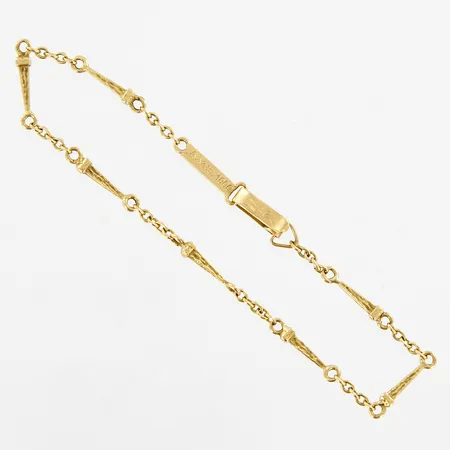 Armband, 20cm, bredd: 3mm, Salvador Dali limiterad upplaga, numrerad 845/1000, 18K  Vikt: 5,6 g