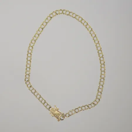 Armband bism, längd 19 cm, bredd 3,2 mm, 18K Vikt: 3,1 g