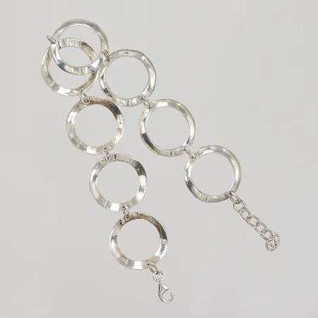 Armband, 18,5-20,5cm, bredd 20mm, 925/1000 silver, Vikt: 11,7 g