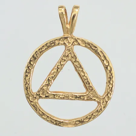 Hänge, Ø 28mm, inklusive ögla, 14K Vikt: 4,4 g