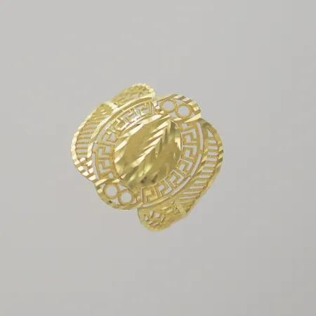 Ring, Ø 18½, höjd 18,3 mm, 21K Vikt: 2 g