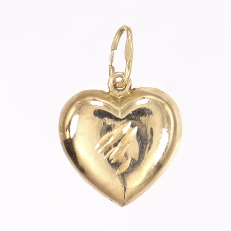 Hänge hjärta, 17x13mm, 14K  Vikt: 1,2 g