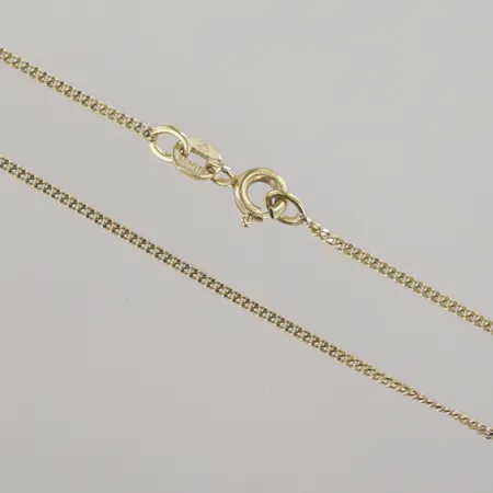 Halskedja pansar, längd 40 cm, bredd 1,1 mm, 18K  Vikt: 2,5 g