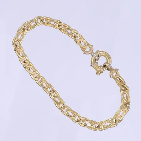 Armband, 18cm, bredd 5mm, 18K  Vikt: 7,5 g