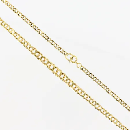 Collier doserad Bismarck, 43,5cm, bredd 3-5mm, 18K Vikt: 7,4 g