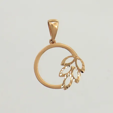 Hänge, delvis matterat, Ø 17mm, 18K Vikt: 1,4 g