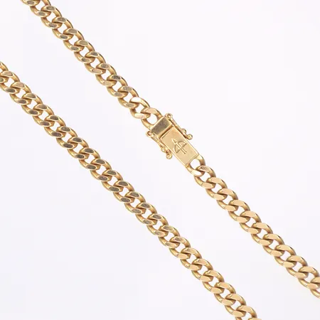 Halskedja Balestra , pansarlänk, längd 61cm, bredd 5mm, 18K Vikt: 51,4 g