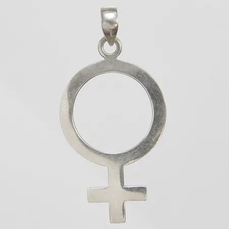 Hänge, Venussymbol, längd ca 55mm, bredd 29mm, 925/1000 silver Vikt: 5,9 g