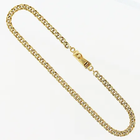 Armband Bismarck, 19cm, bredd 3mm, 18K Vikt: 4,8 g