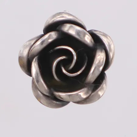 Hänge ros, Ø12mm, ögla på baksida, silver 925/1000 Vikt: 1,2 g