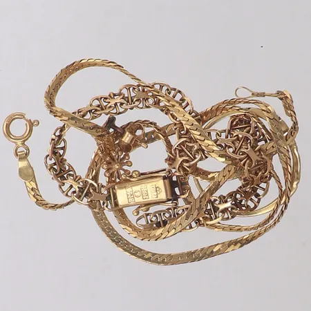 Diverse guld, defekt, 18K  Vikt: 17,2 g