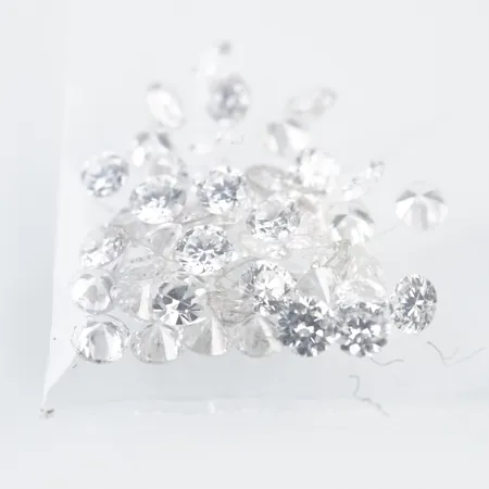 Lösa Diamanter. 0,04ct/st, W-Cr/VS-Si, totalt: 2,0ct