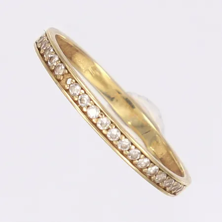 Ring med stenar, defekt saknar sten, 18K  Vikt: 1,4 g