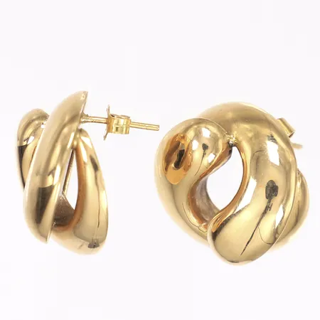 Ett par örhängen, Ø22mm, 18K  Vikt: 8,4 g